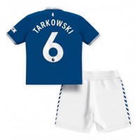 Fotbalové Dres Everton James Tarkowski #6 Dětské Domácí 2023-24 Krátký Rukáv (+ trenýrky)